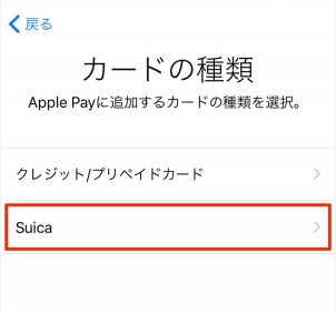 Apple Pay カード　種類