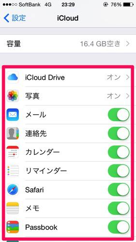 iCloud同期